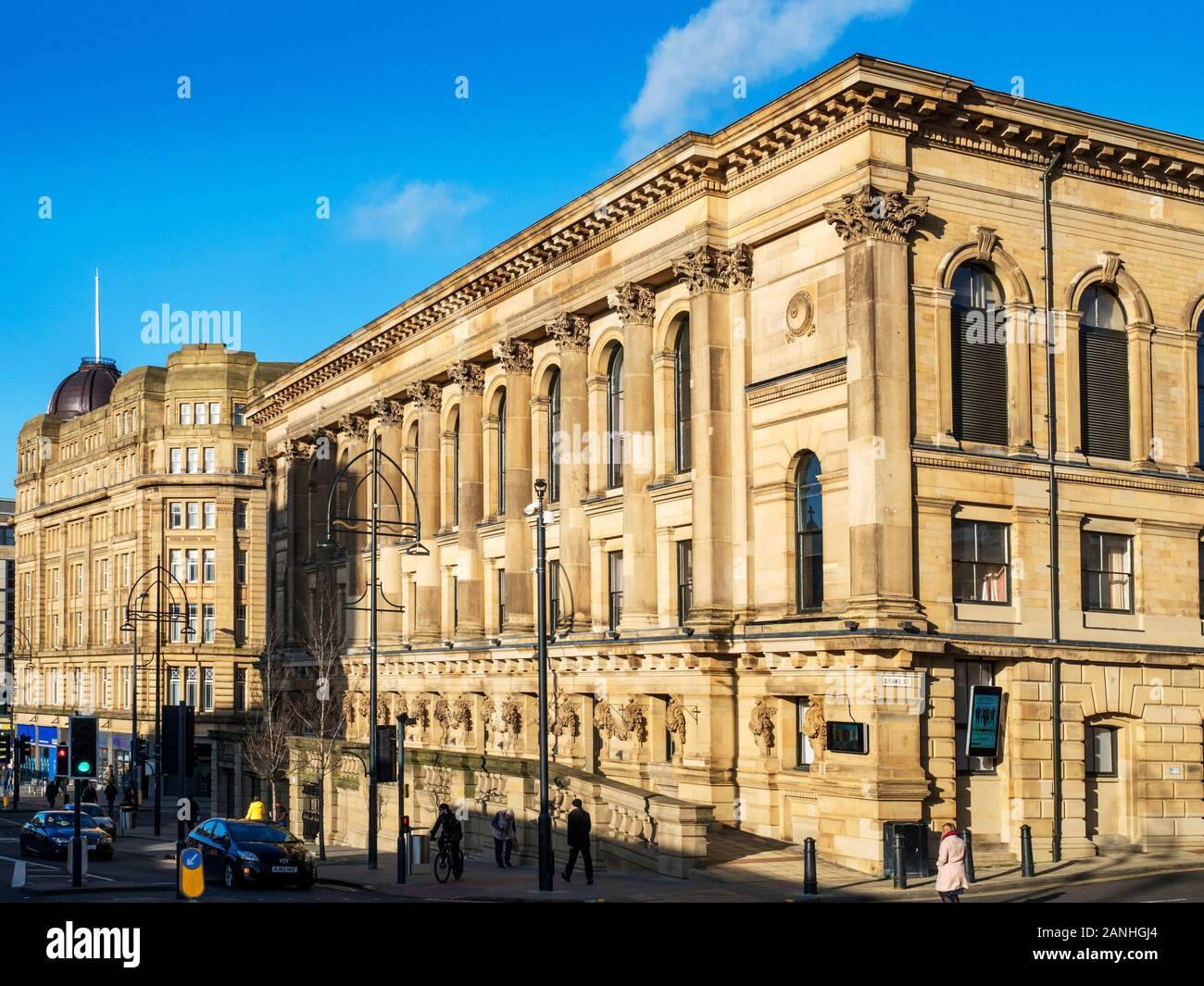 The St Georges Hall from Bridge Street in Bradford West Yorkshire England Stock Photo