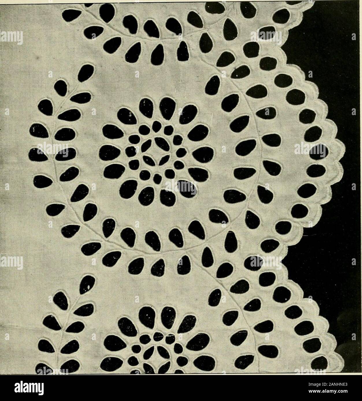 How To Work Embroidery Stitches A Practical Method With 69 Illustrations Eyelet Work Made Withthe Colon A Brodcr Rrillaiitc A La C Oix Ib Ii 25 V