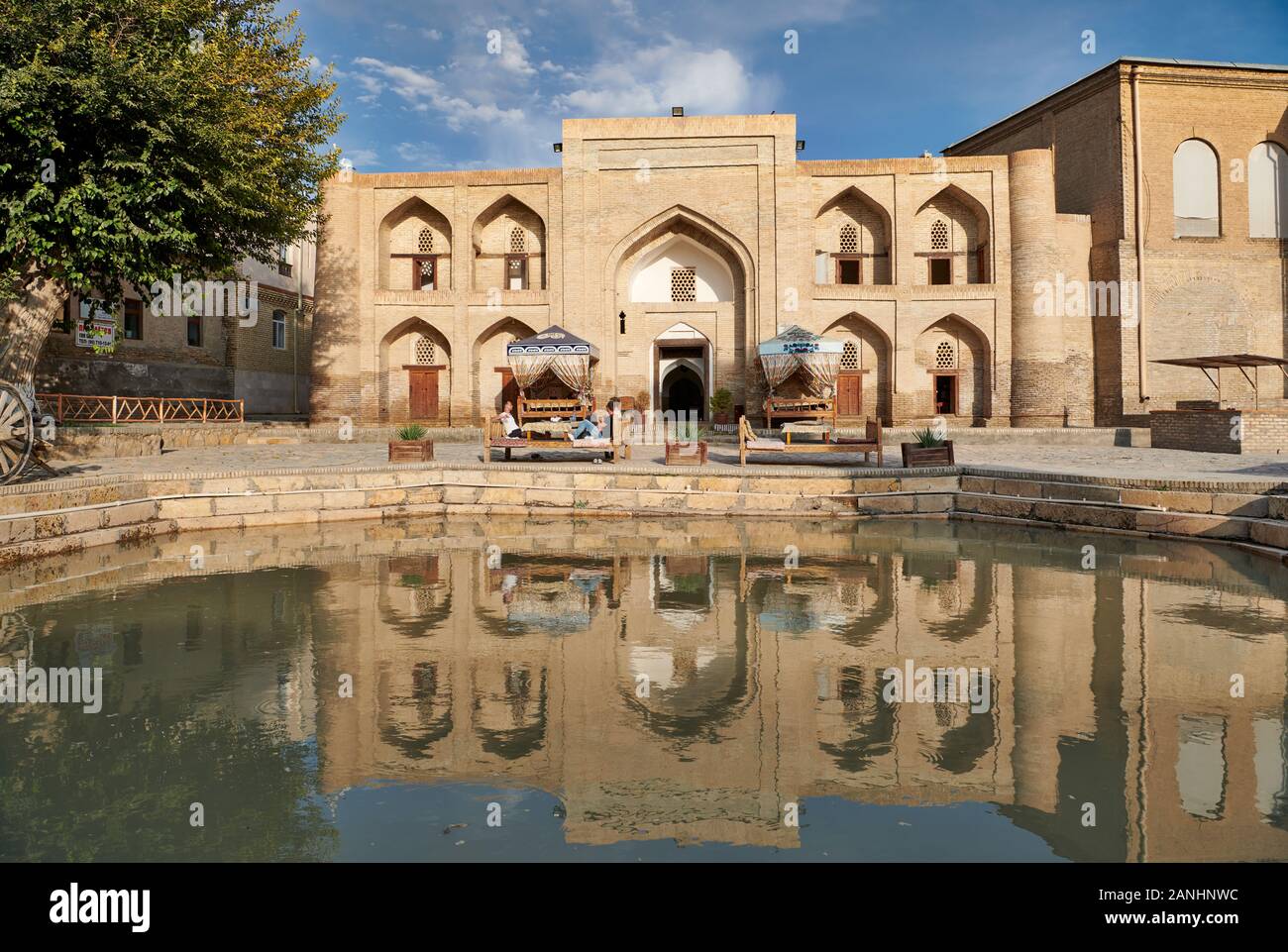 Abdurachmon-Alam-Madrassah, Bukhara, Uzbekistan, Central Asia Stock Photo