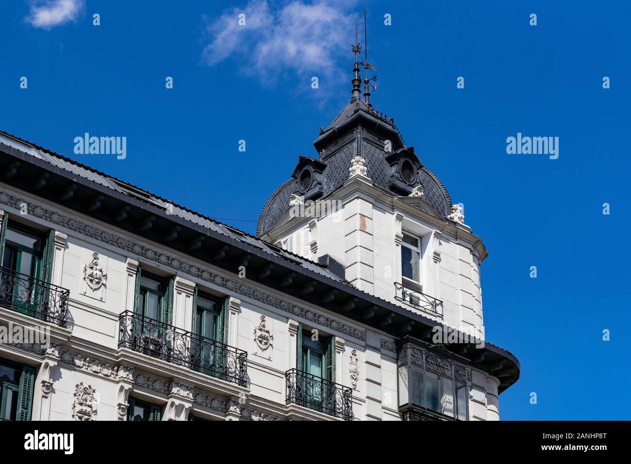 Spain Element Building Elements of the architecture of Spain's capital city of Madrid Stock ...