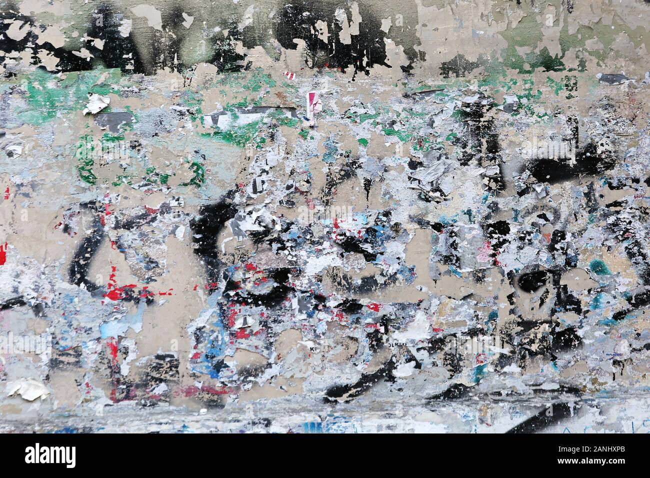 Grunge Wall After Adhesive Damage Background Stock Photo Alamy