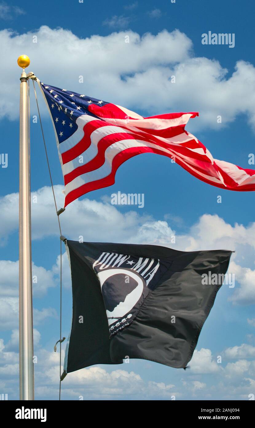 American MIA-POW Flags Stock Photo - Alamy