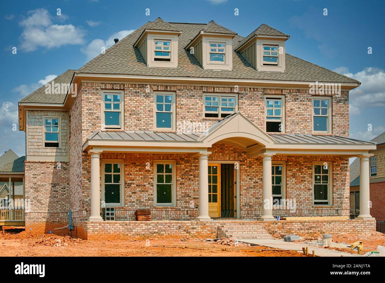 New Brick Home Construction National Housing Federation Building New Tan Brick Home Construction 2ANJ1TA