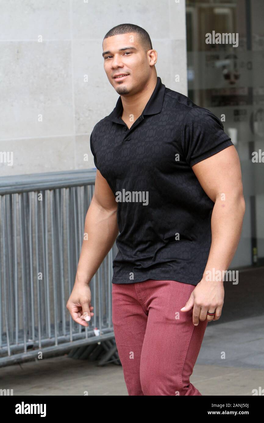 WWE American professional wrestler Jason Jordan Leaving BBC 09/05/2017  (credit image©Jack Ludlam Stock Photo - Alamy