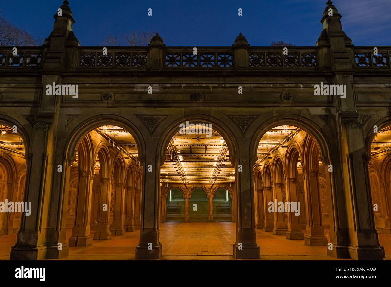 Bethesda Terrace Arcade, an architectural marvel in Central Park