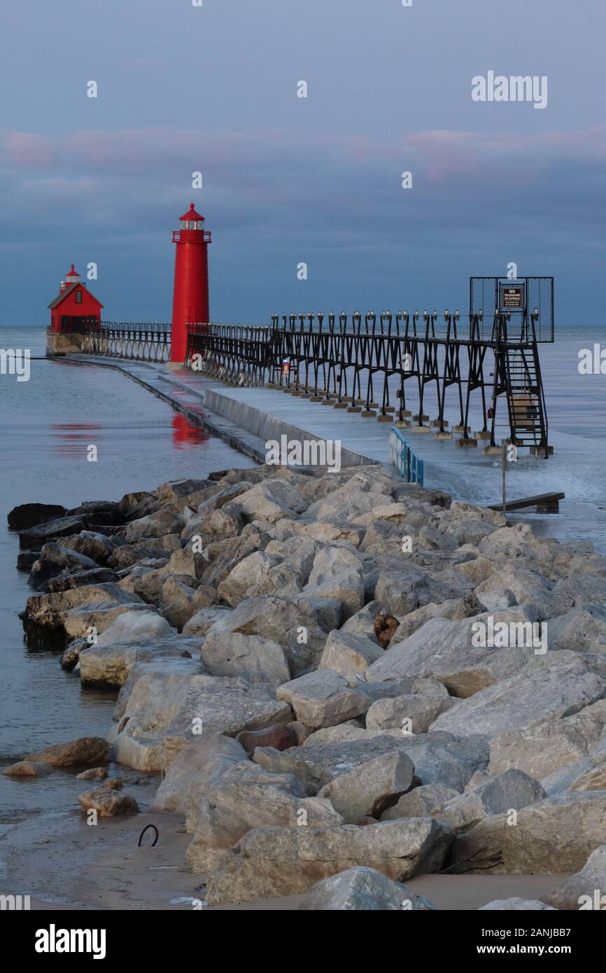 Grand Haven Lighthouse and Pier, Grand Haven State Park, Grand Haven