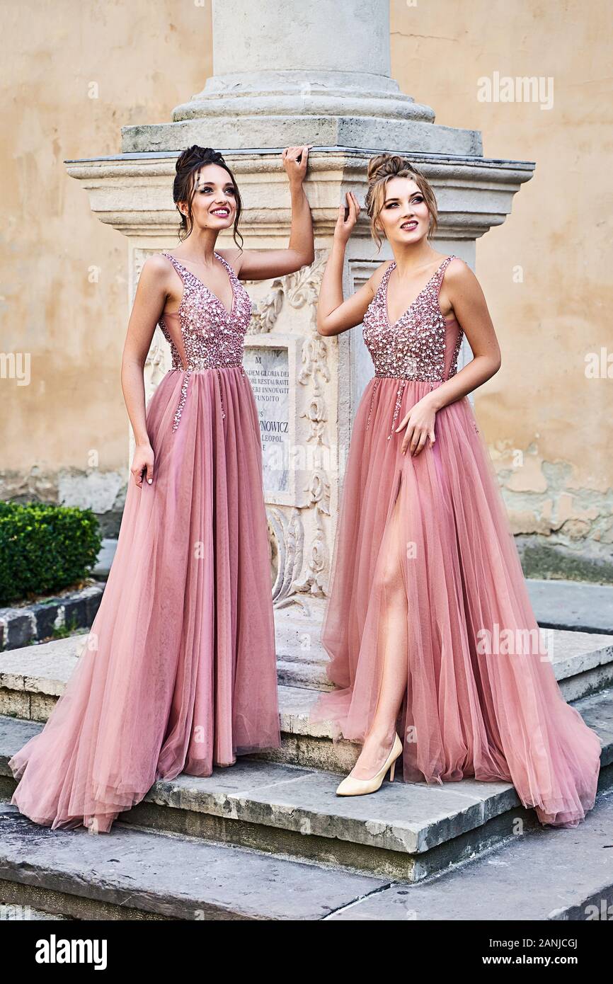 v neck chiffon gown dress decorated ...