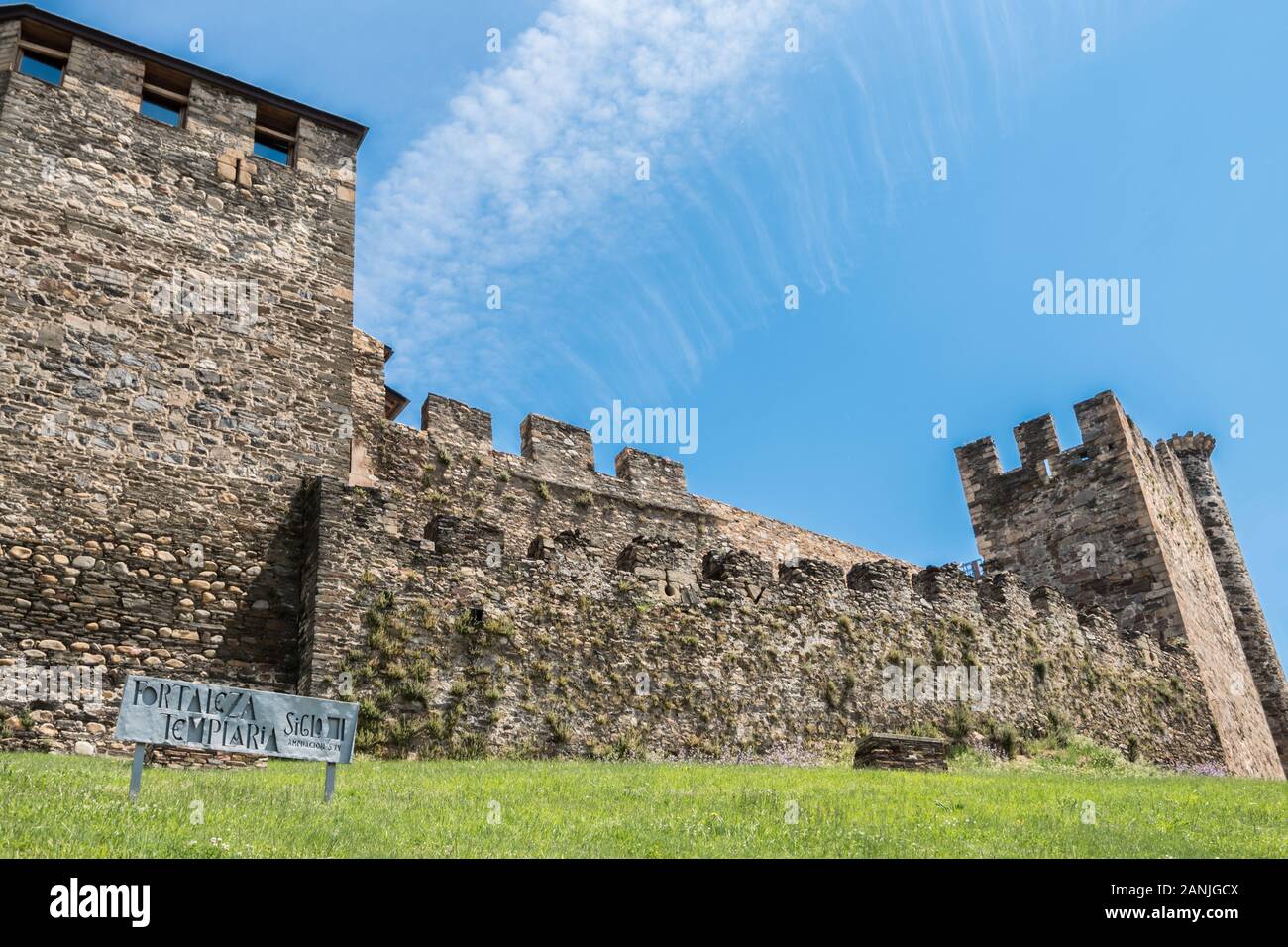 View of a medieval castle Stock Photo