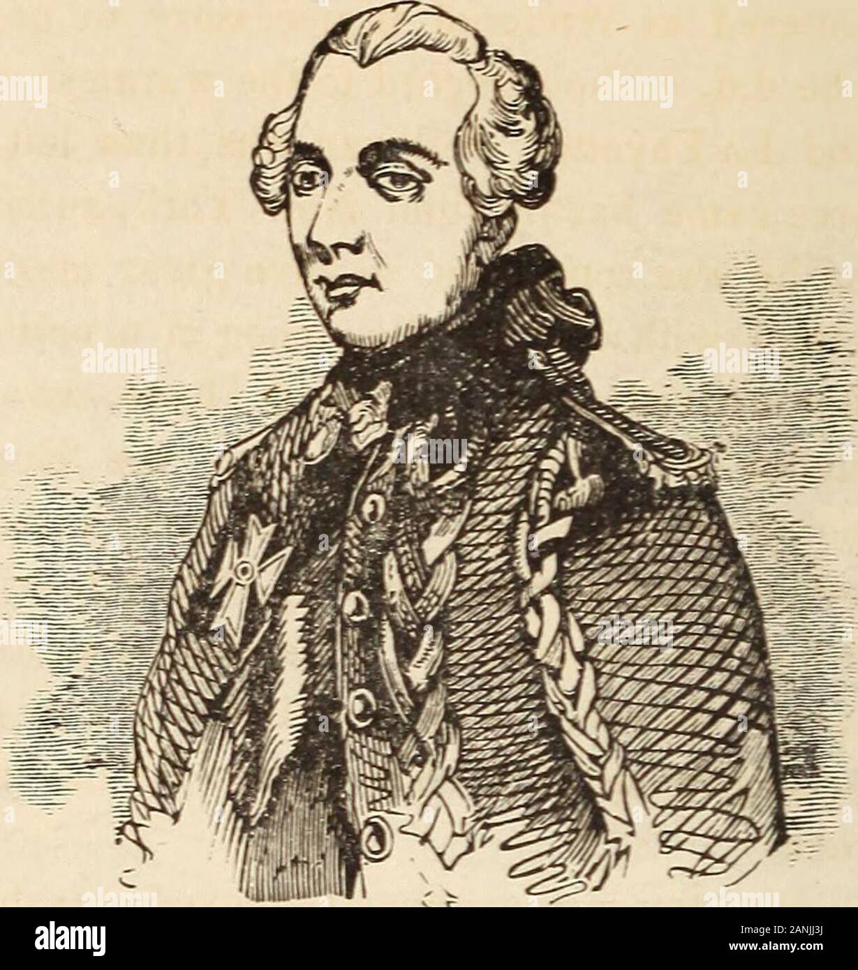 An illustrated history of the New world : containing a general history of all the various nations, states, and republics of the western continent ..and a complete history of the United States to the present time .. . rownupon his flanks and rear. The general, having formed an oppositedetermination, sent forward five or six thousand men to commencethe attack, while he remained a few railes behind, ready to supportthem. Unluckily Lee, by his seniority, was entitled to commandthis advanced guard; while Clinton, who had his best troops in therear, suddenly .vhecled round, and attacked the A.nerica Stock Photo