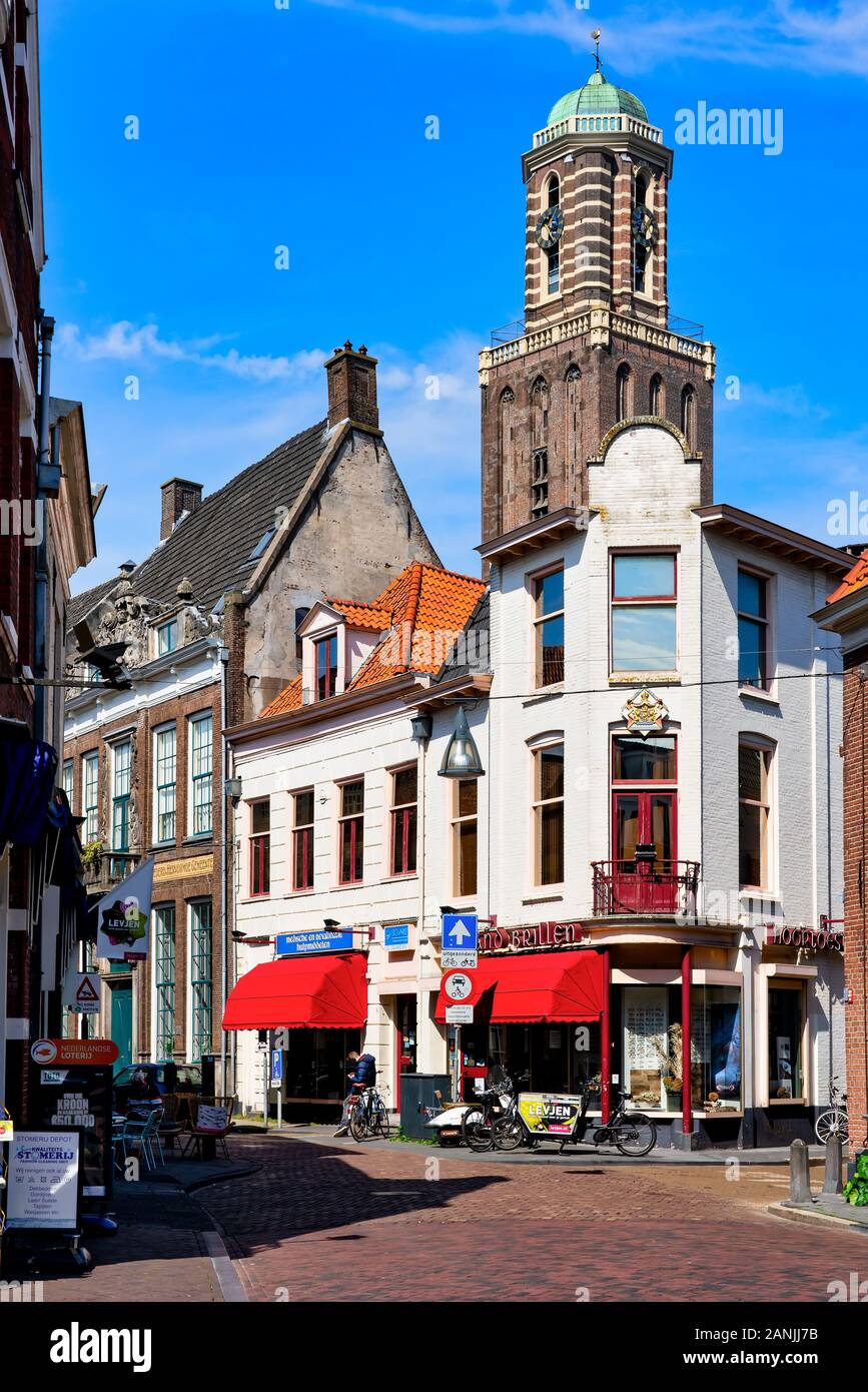 Zwolle, Netherlands, 04/18/2019 Zwolle is a city Peoples are shopping