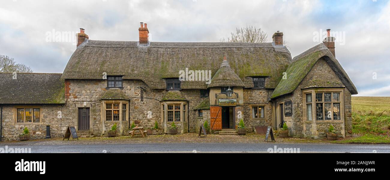 Waggon and horses pub beckhampton hires stock photography and images