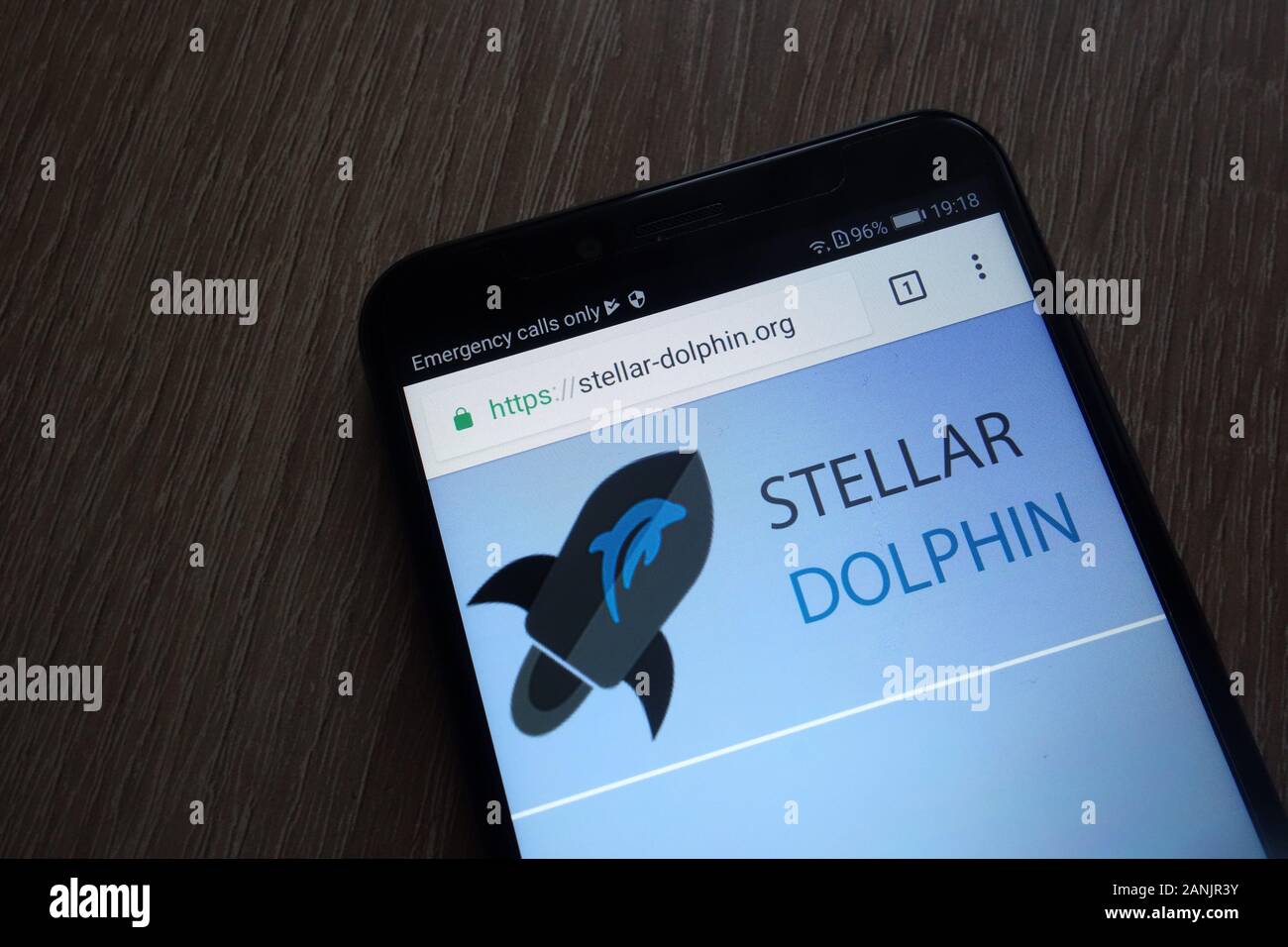 Stellar Dolphin (XDM) cryptocurrency website displayed on Huawei Y6 2018  smartphone Stock Photo - Alamy