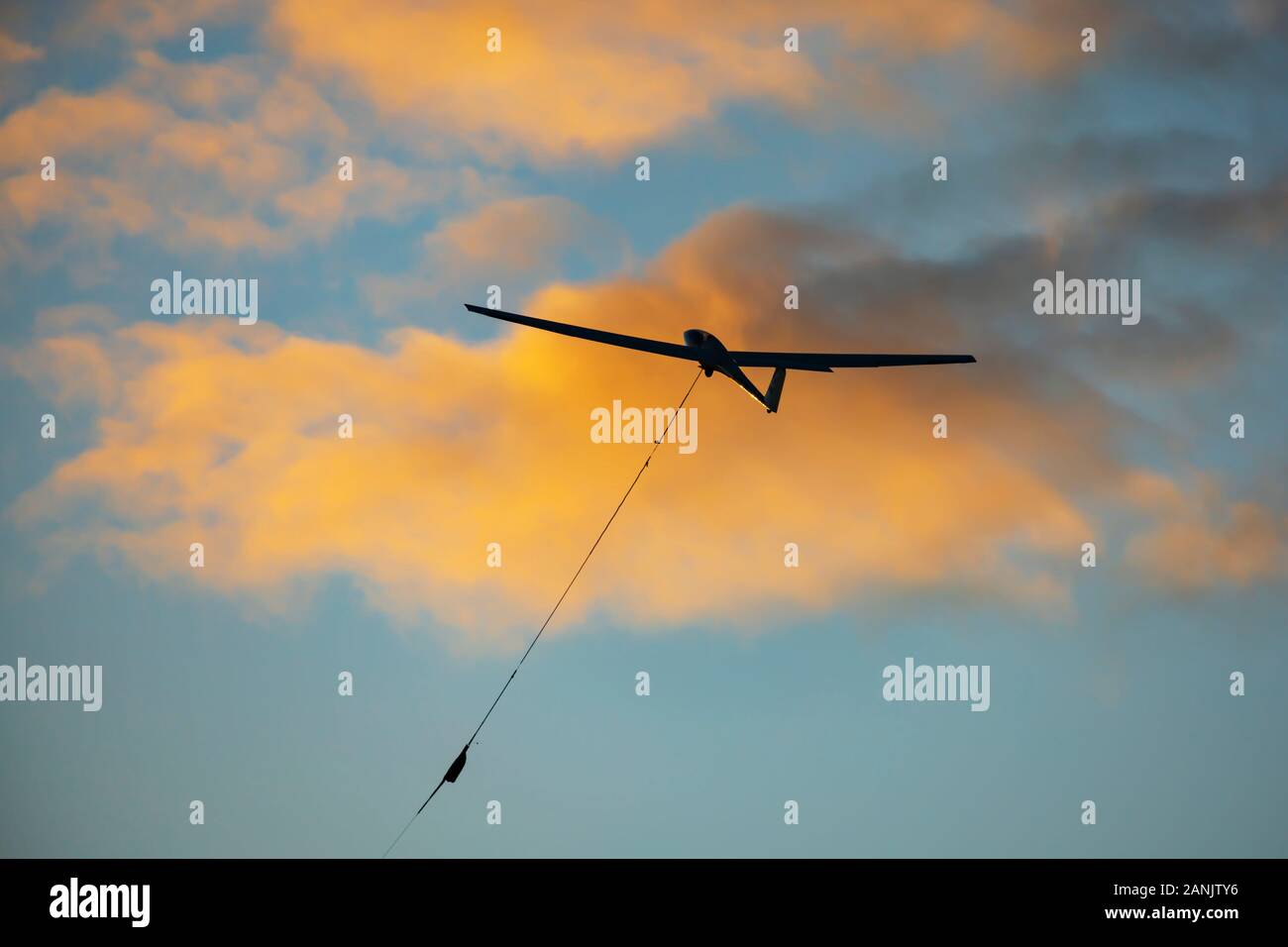 Grob G102 Astir glider sailplane of the Nottingham University Gliding
