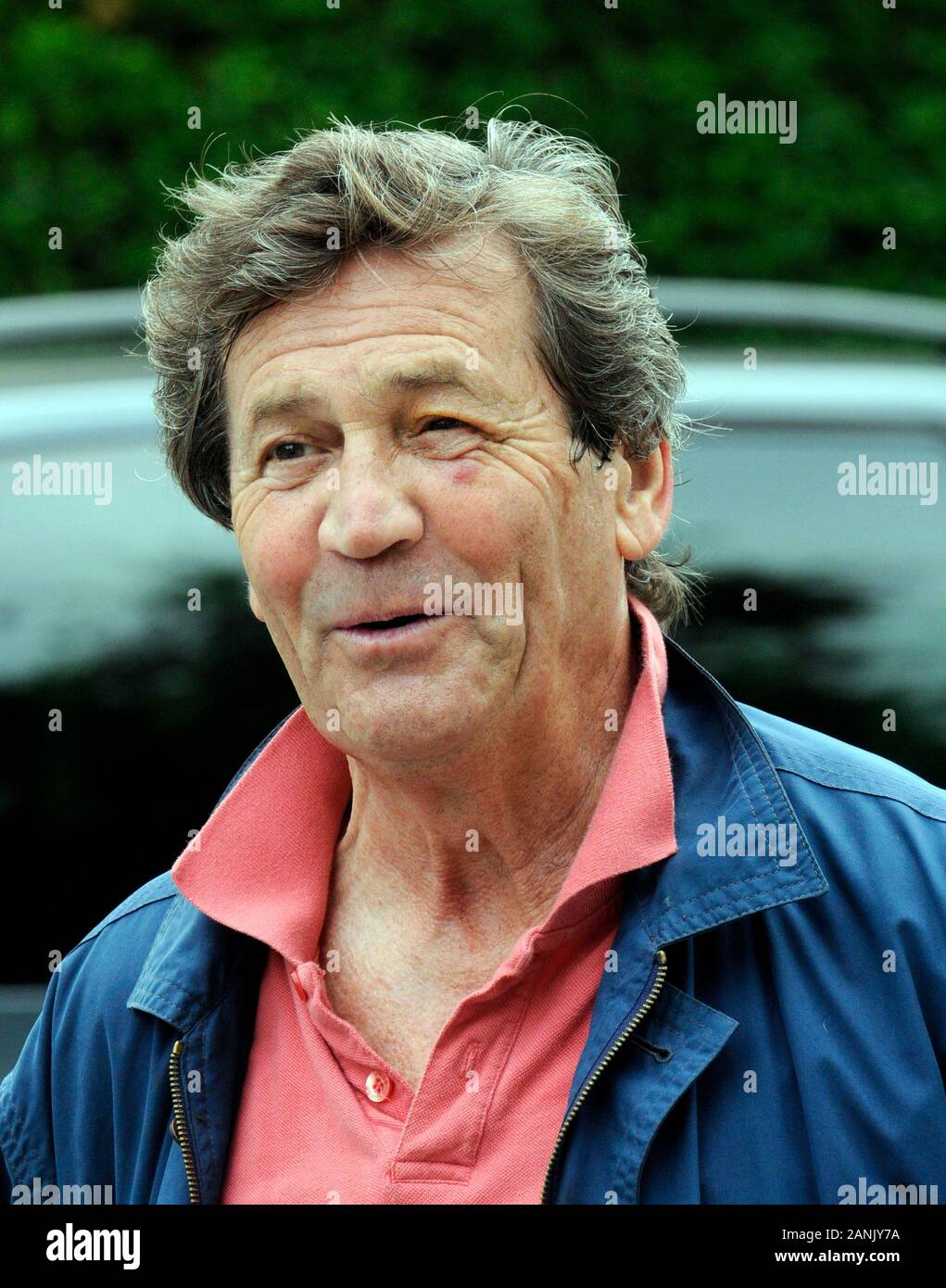 Actor Melvyn Bragg presenter of The South Bank Show outside his home in Hampstead, North London in 2008. Stock Photo