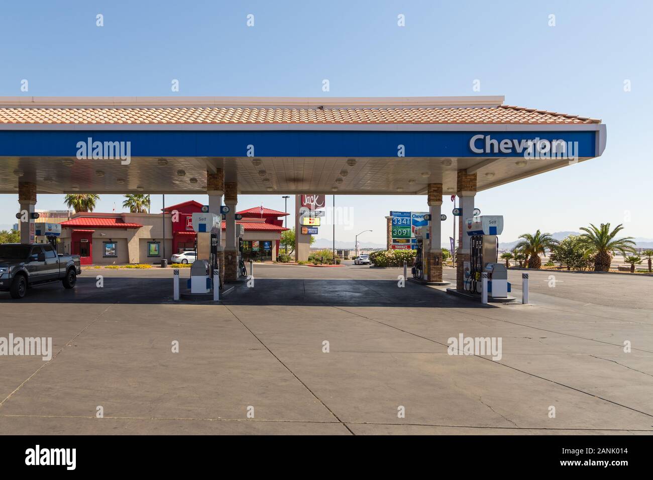 Las Vegas, Nevada, USA 02 June 2015 Chevron gas station in the