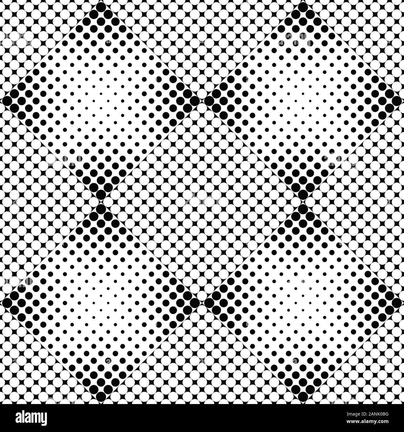 Geometrical seamless black and white dot pattern background abstract