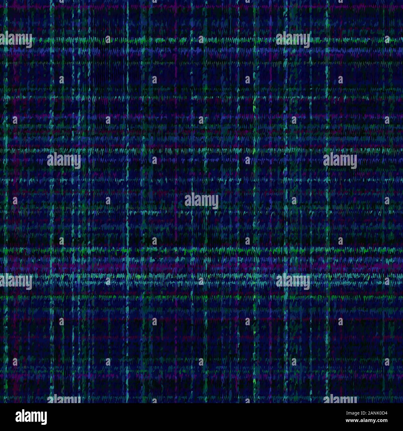 Plaid tartan grungy random seamless repeat pattern Stock Vector