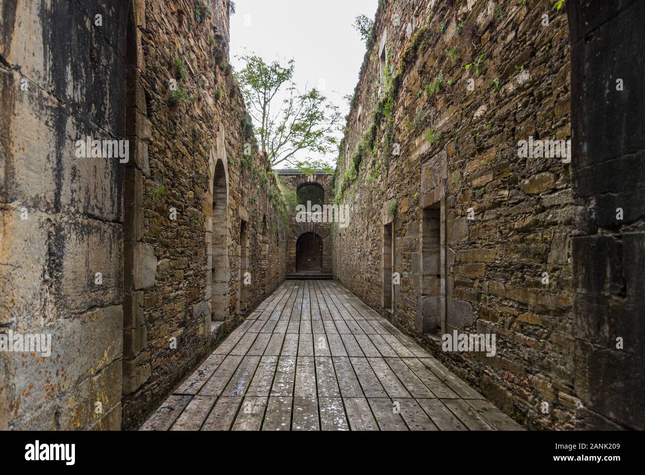 Remains of an old construction Stock Photo