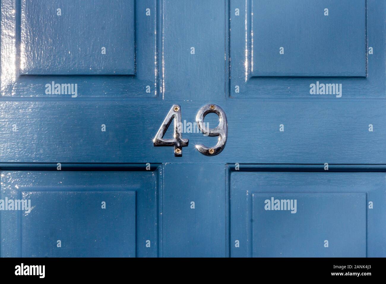 House number 49 Stock Photo