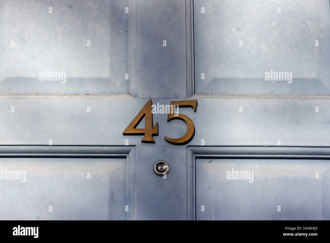 House number 45 Stock Photo