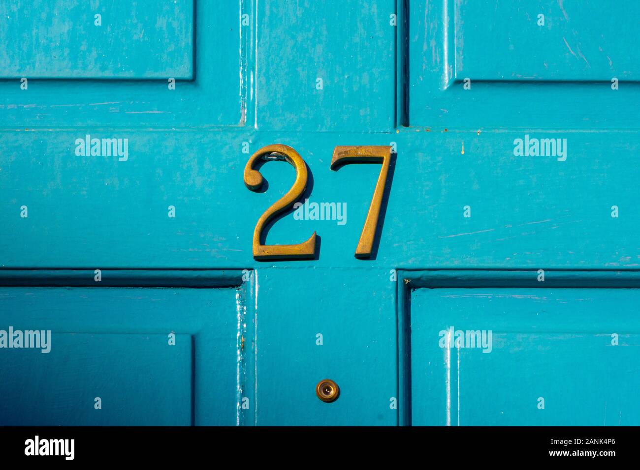 House number 27 Stock Photo