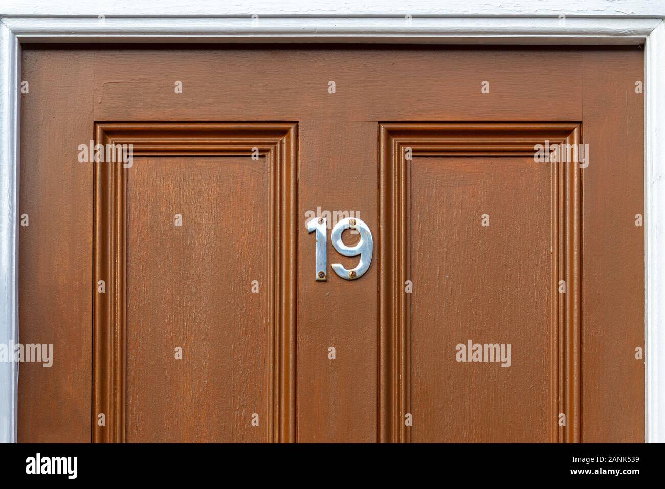 House number 19 Stock Photo