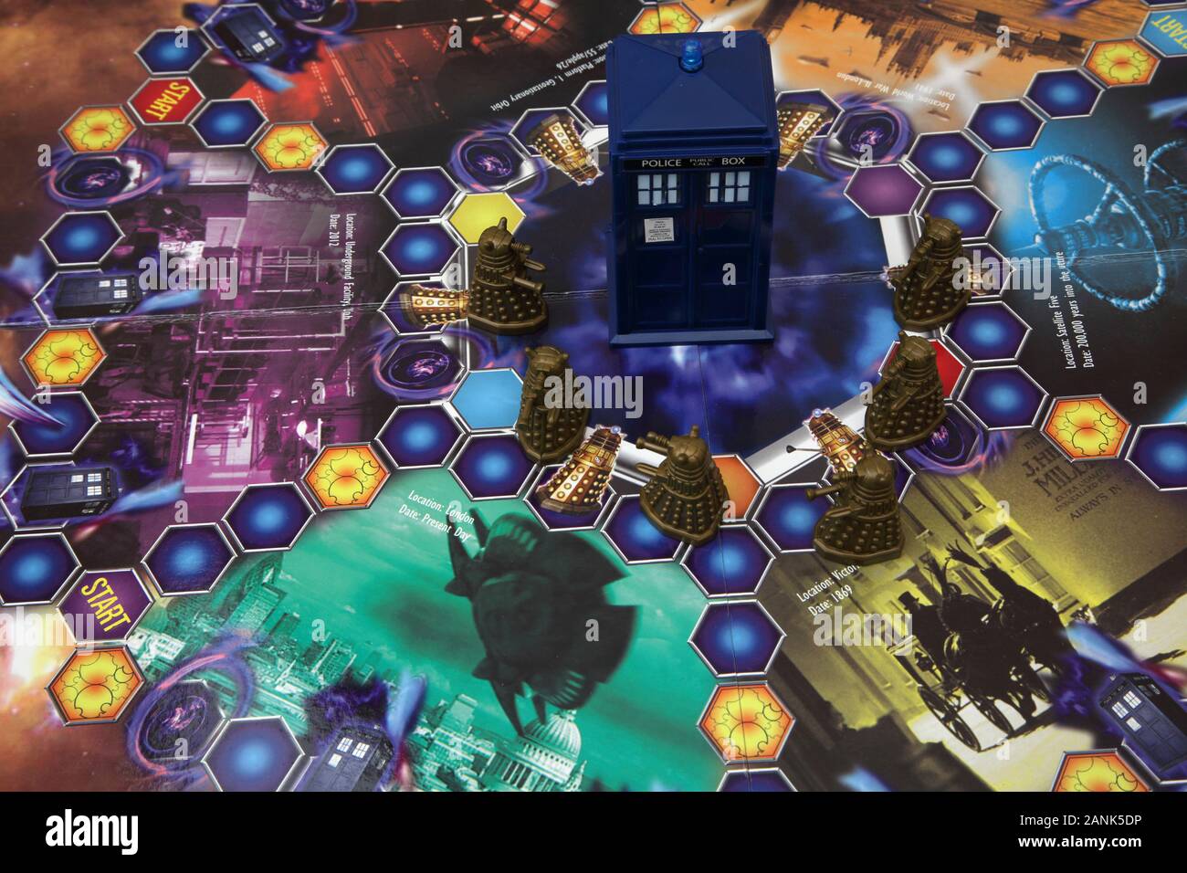 Doctor Who Interactive Electronic Board Game Tardis and Daleks Stock Photo