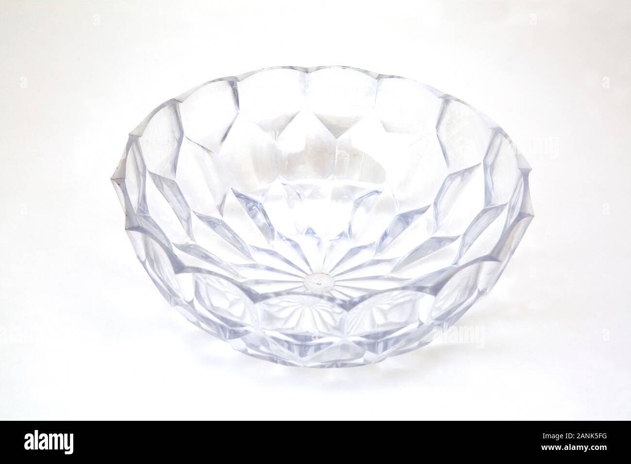 Faceted Plastic Bowl Stock Photo