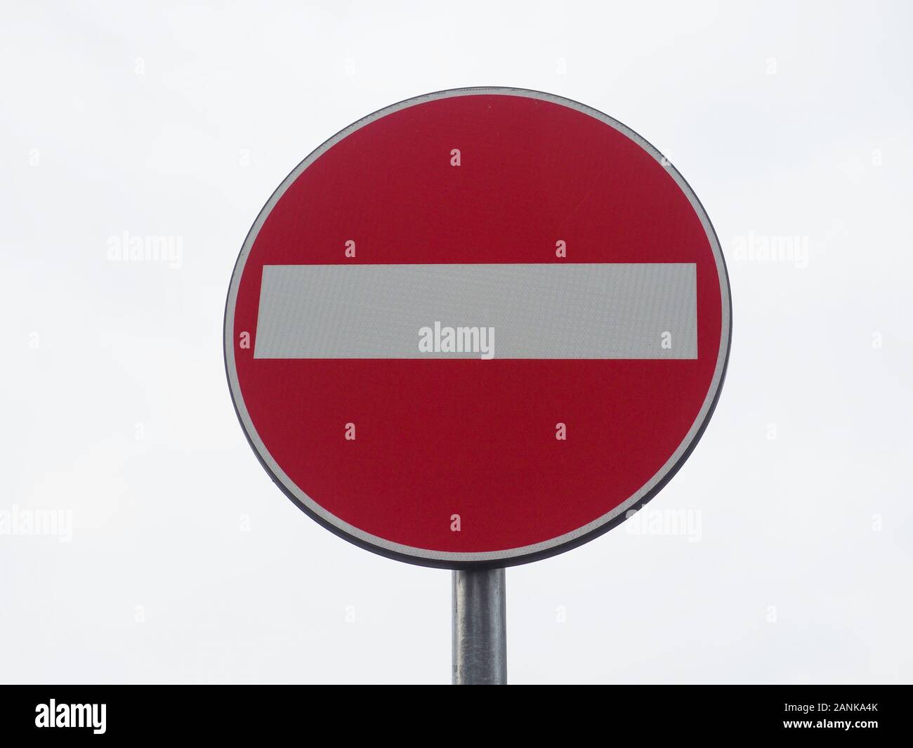 Regulatory signs, no entry for vehicular traffic sign Stock Photo - Alamy