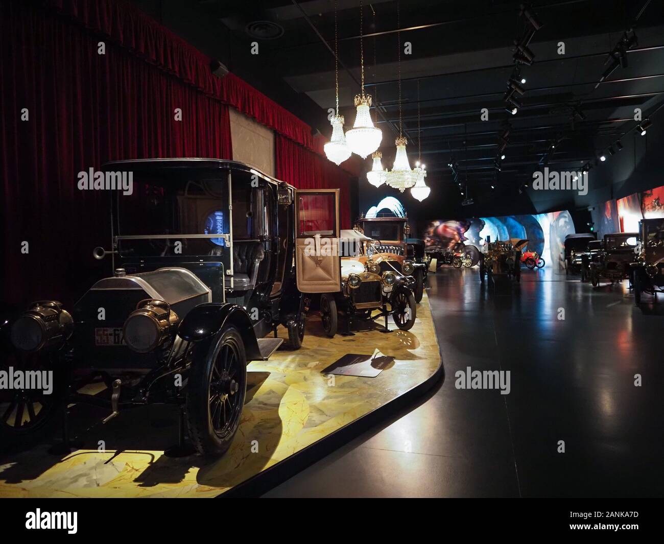 Turin Italy Circa November 2019 Vintage Cars At Turin Car Museum Stock Photo Alamy