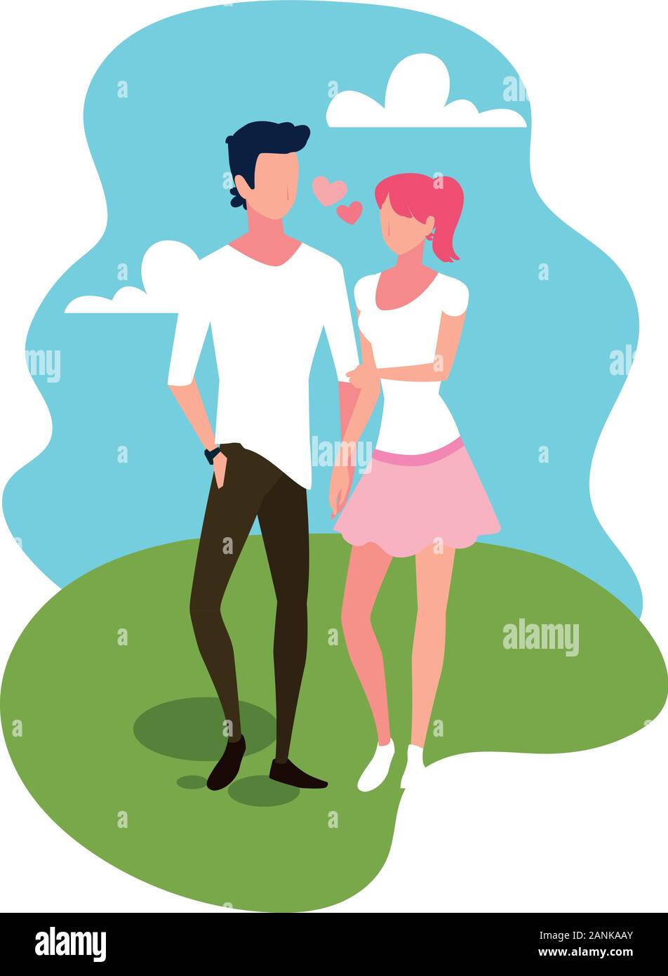 couple romantic vector Stock Vector Image & Art - Alamy