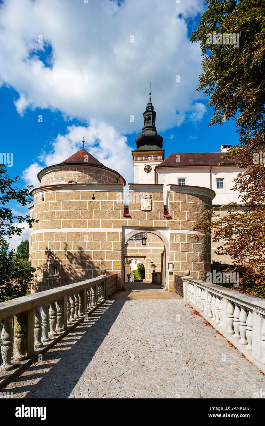 Weinberg castle, Kefermarkt, Muehlviertel region, Upper Austria, Austria Stock Photo