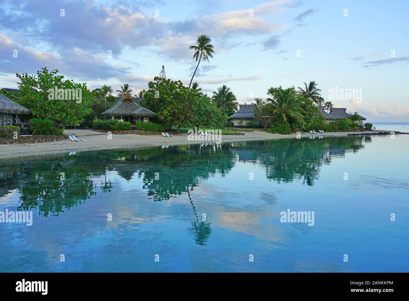 MOOREA, FRENCH POLYNESIA 30 NOV 2018 Landscape view of the
