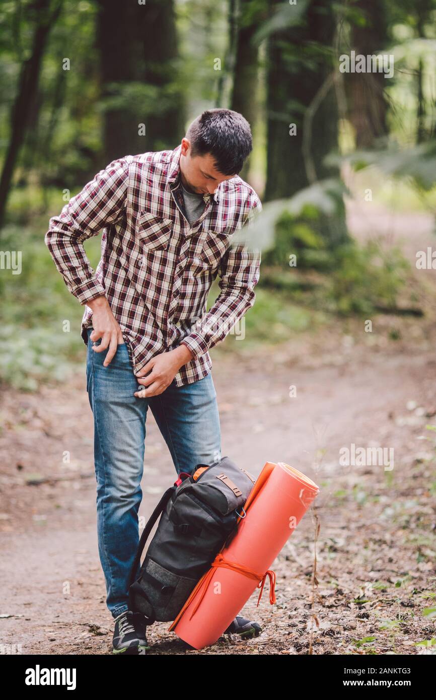 man with rucksack