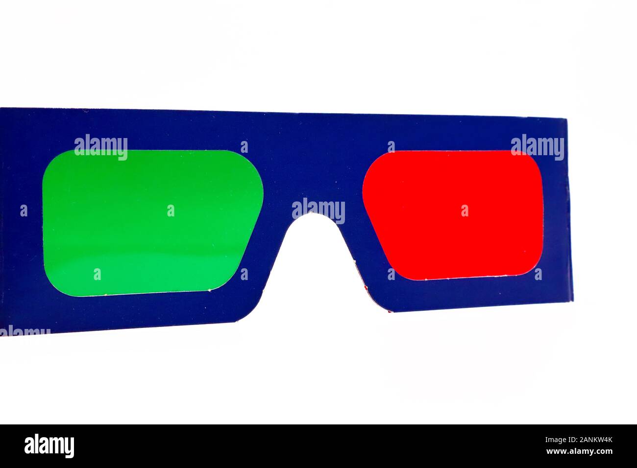 Anaglyph 3D Green and Red Glasses Stock Photo - Alamy