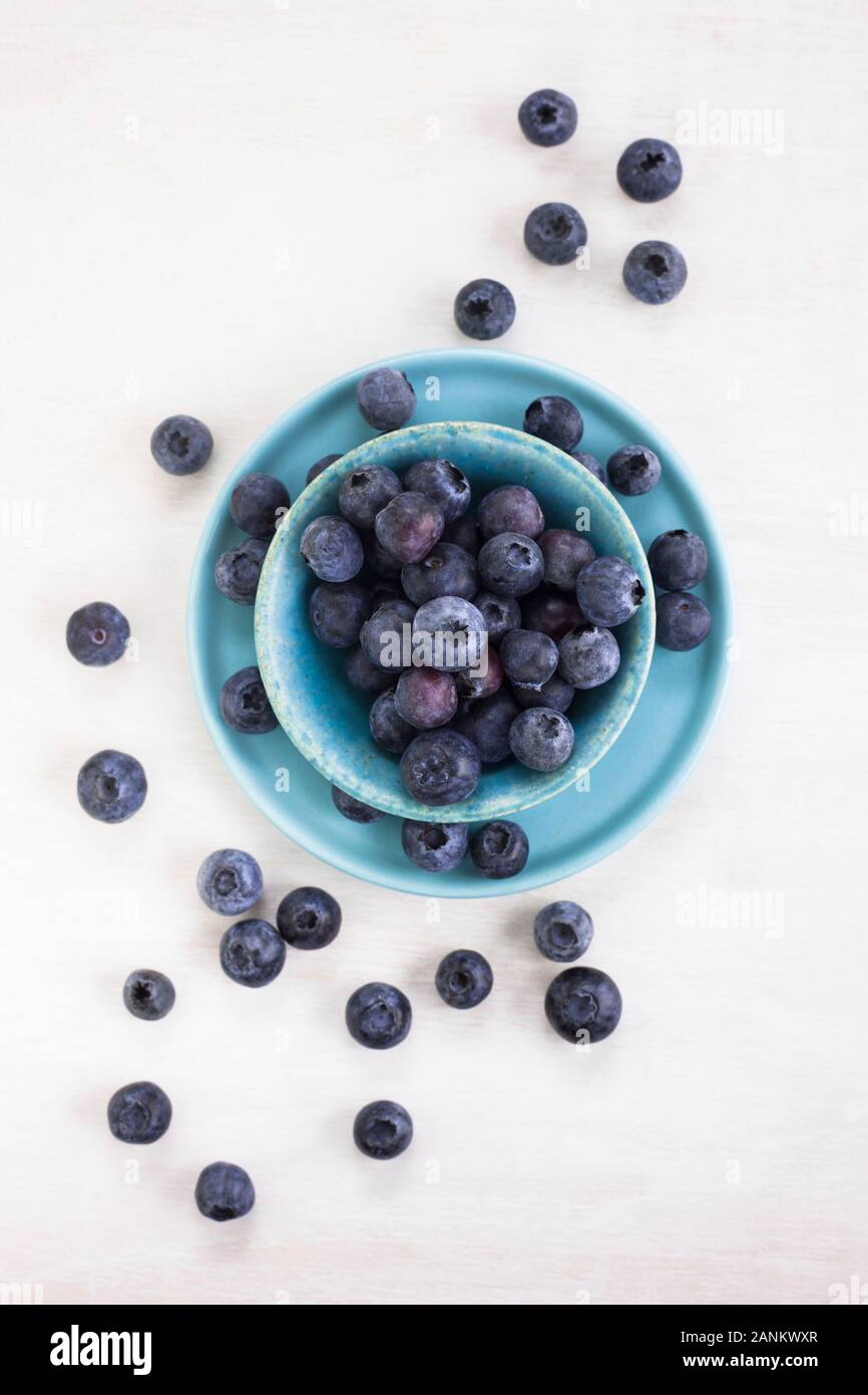 Fresh blueberries Stock Photo