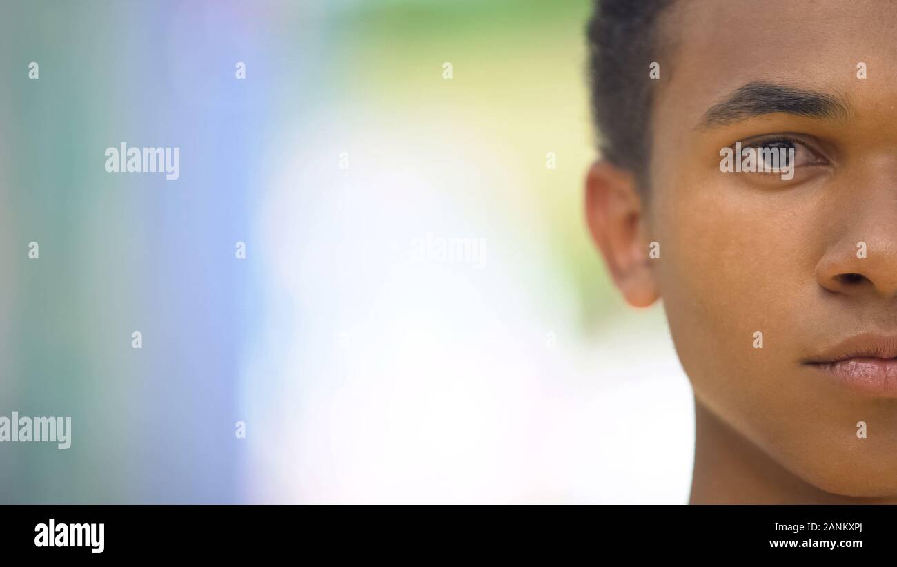 African american teen boy serious hi-res stock photography and images ...