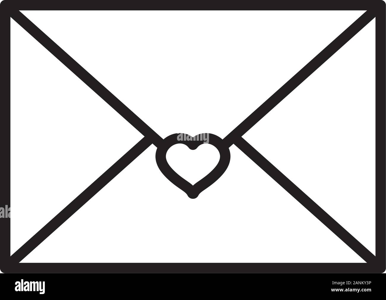 happy valentines day, mail envelope letter card love vector ...