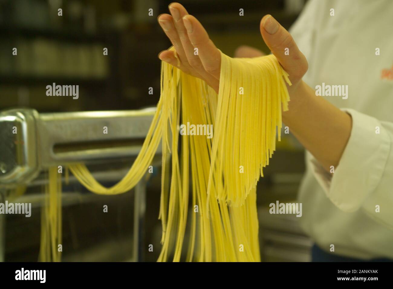 Handgemachte Spaghetti - Handmade Spaghetti Stock Photo