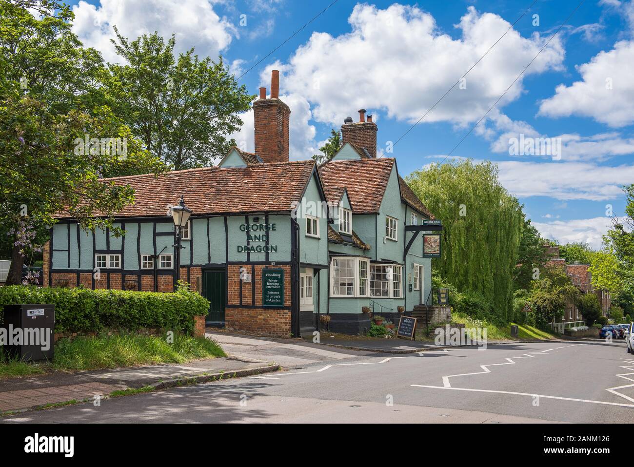 The and Dragon at WattonatStone Stock Photo Alamy