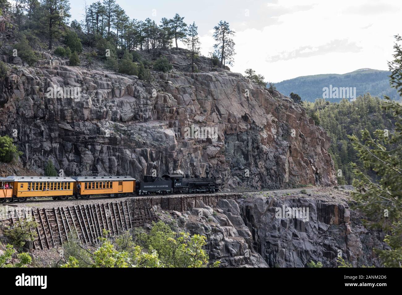 Durango to silverton train route hires stock photography and images