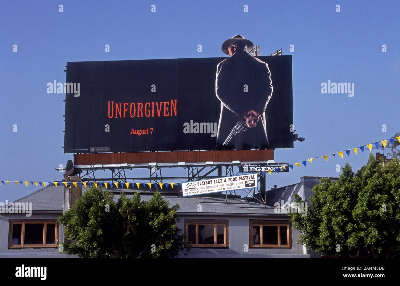 Billboard for the movie with Clint Eastwood on the Sunset