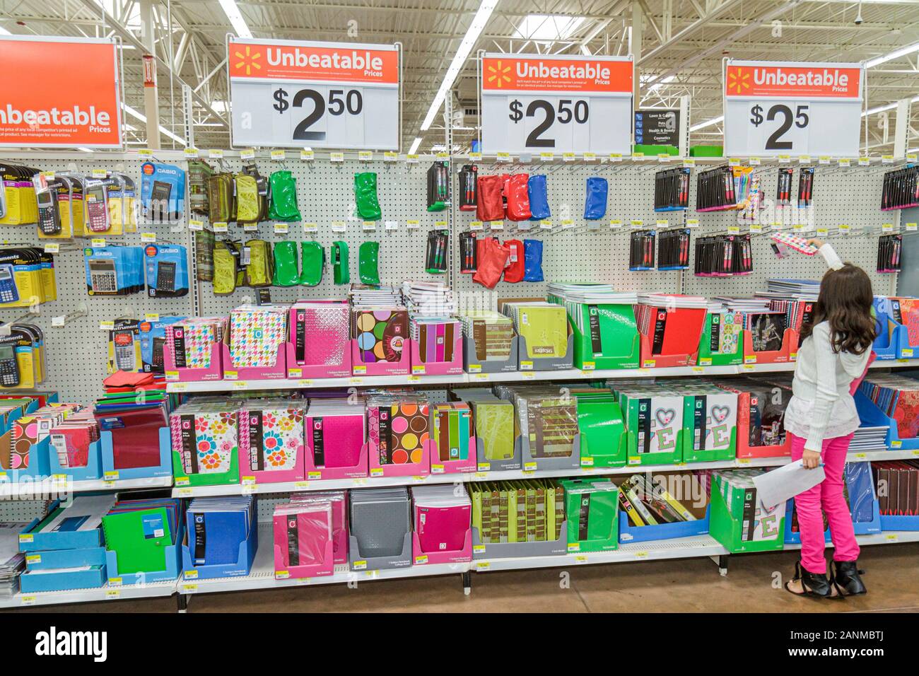 Orlando Flusa71920 School Supply Aisle Walmart Stock Photo 1805025094