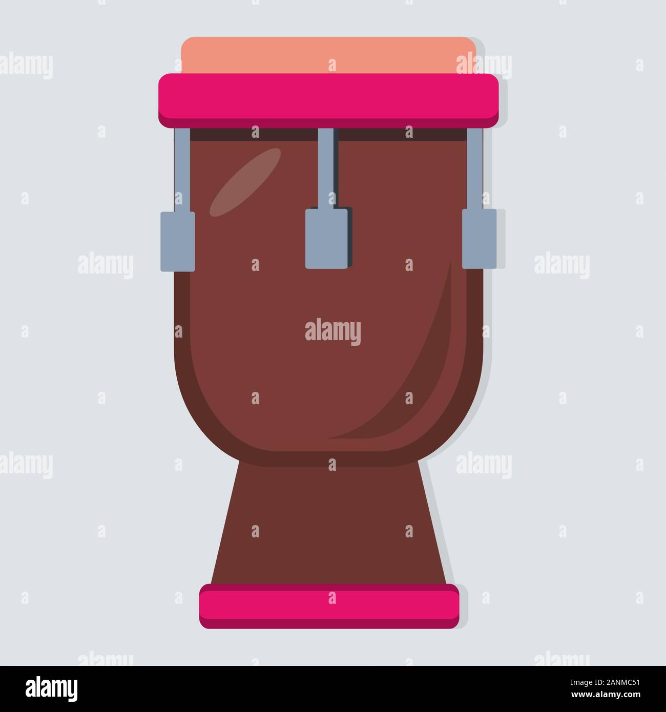 timbal music instrument isolated vector illustration Stock Vector Image