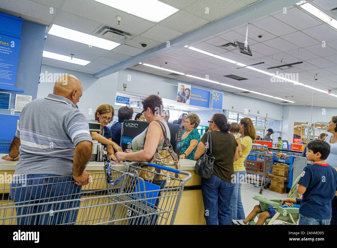 Miami Florida Wal Mart Walmart Shopping Customer Service Desk