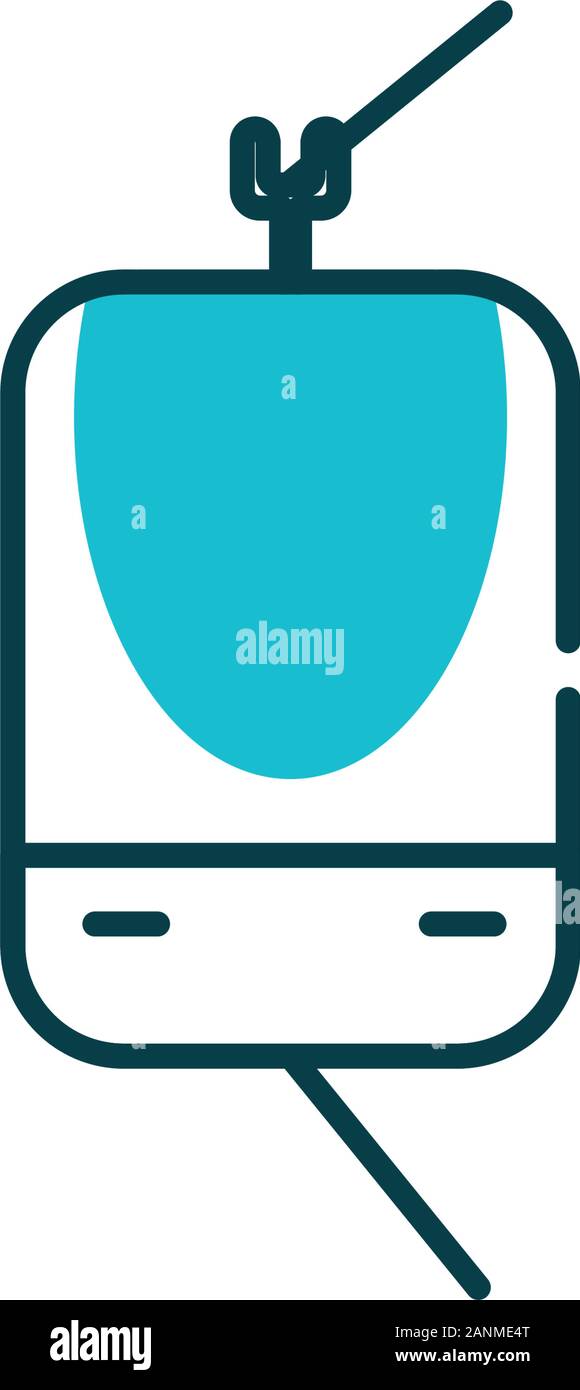 Isolated cable car vehicle vector design Stock Vector Image & Art - Alamy