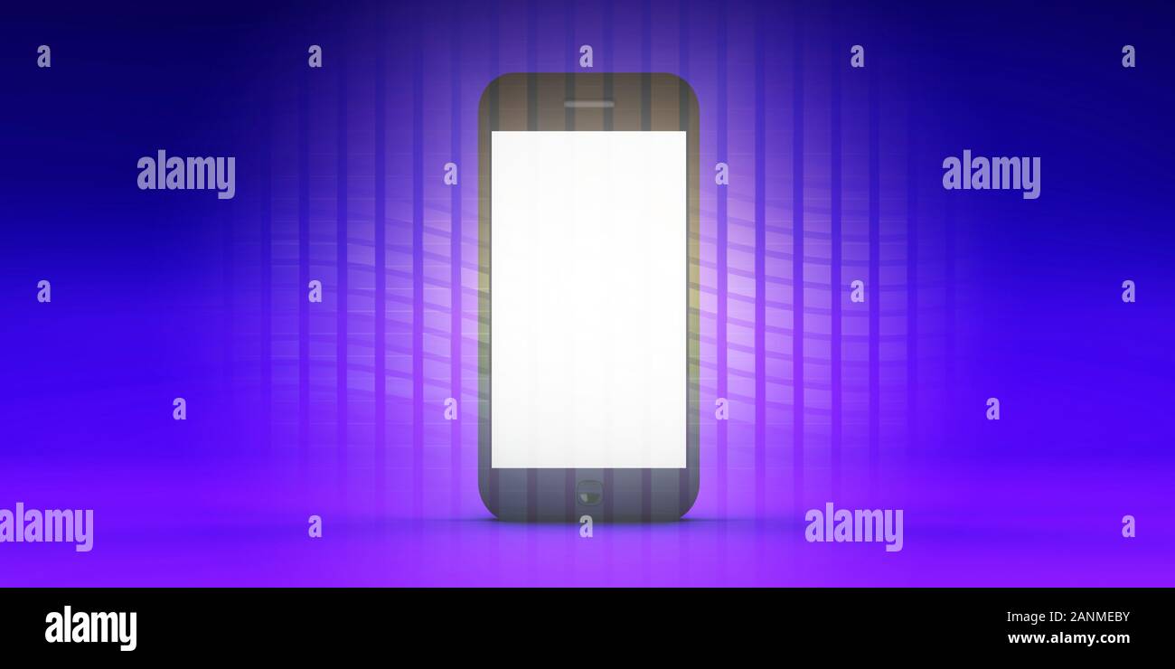 Smartphone app mockup with empty blank space stock photo alamy