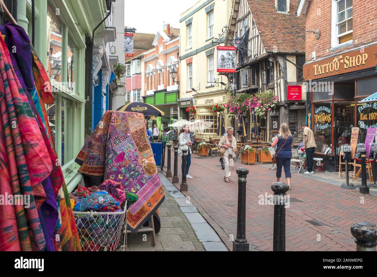 Street Hastings, East Sussex, UK Stock Photo Alamy