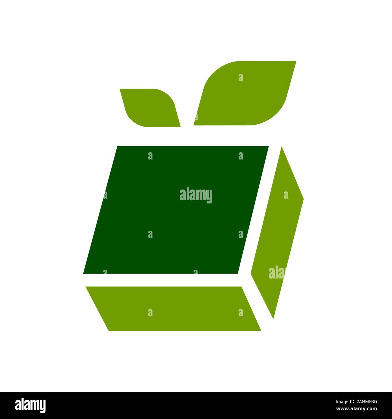 eco friendly green packaging icon logo design vector symbol illustration Stock Vector