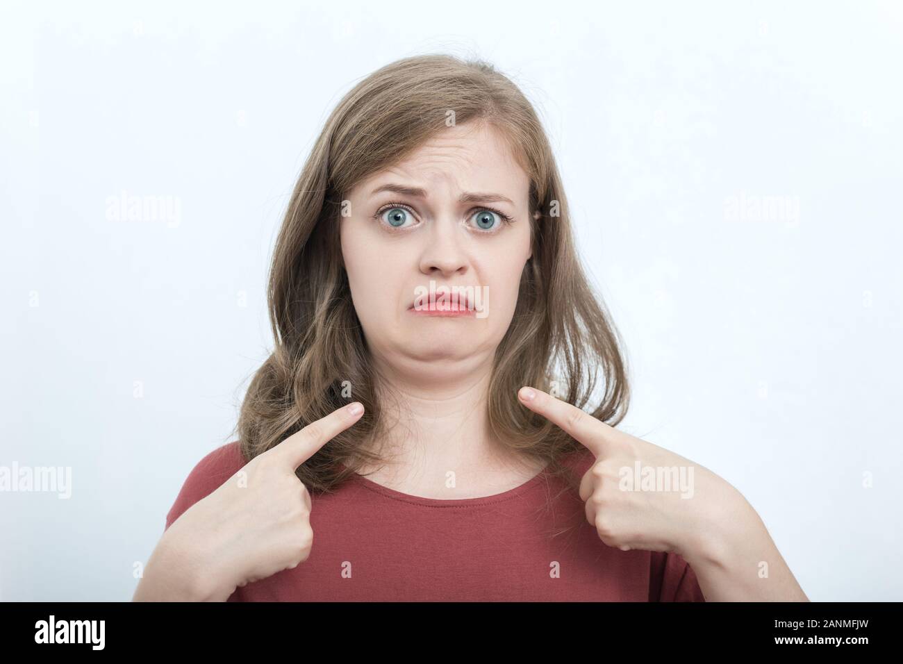 Fat face girl hi-res stock photography and images - Alamy